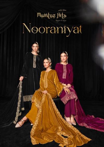 Nooraniyat By Mumtaz arts Velvet Designer Partywear Salwar Kameez Collection